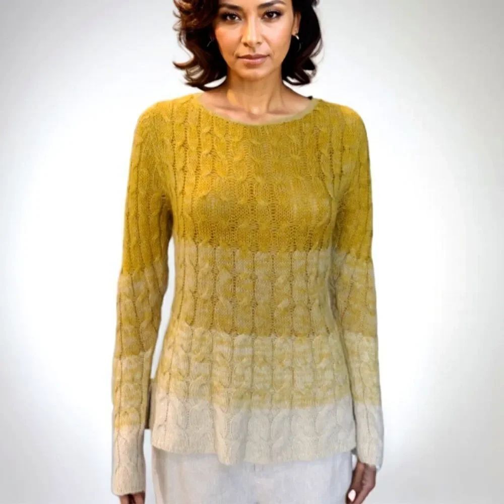 Anthropologie Wool Mohair Colorblock Sweater Women’s Small